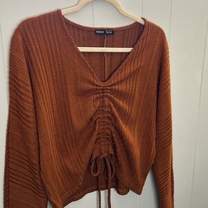 Shein Rust Knit Sweater